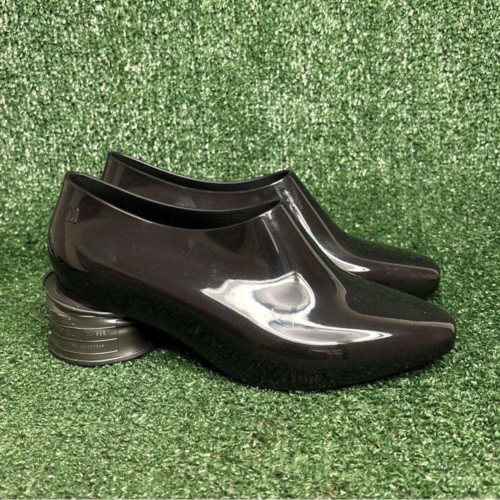 NEW Melissa Salto Lata Jelly High Heels Vegan Block Chunky Size US 7 / EU 38